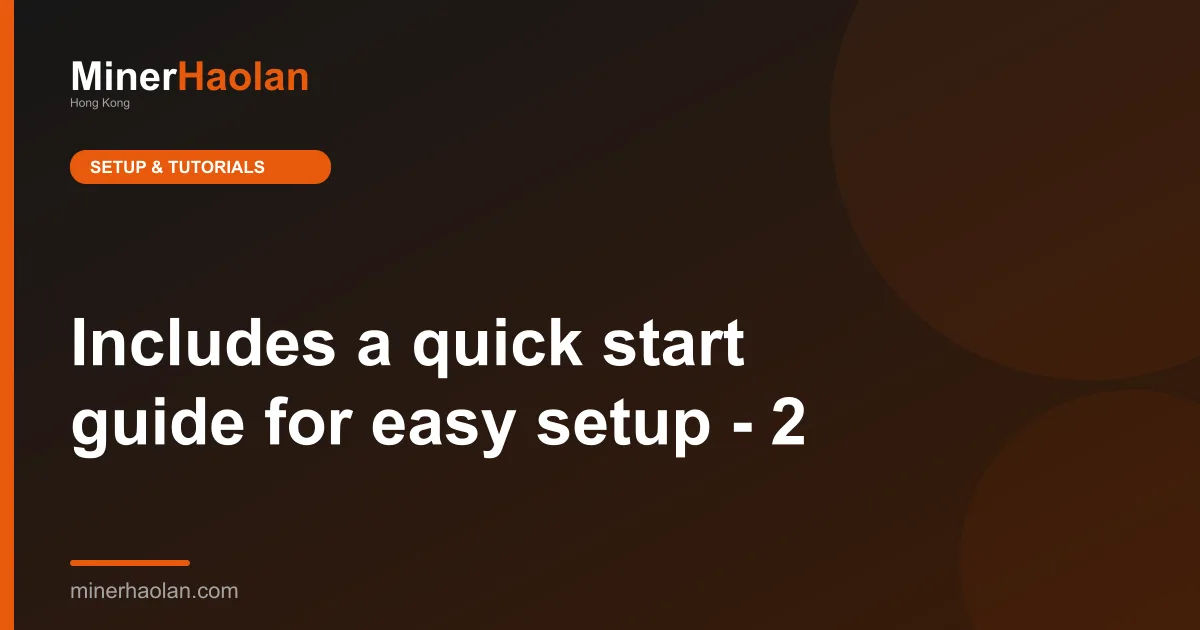 Includes a quick start guide for easy setup - 2