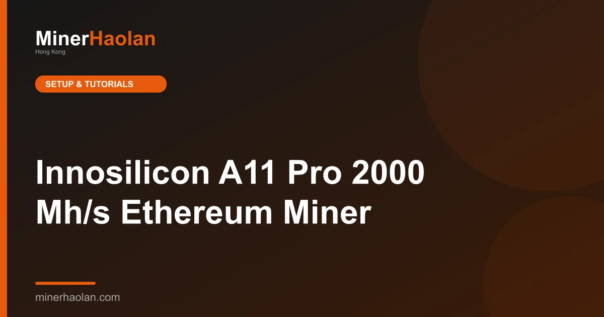 Innosilicon A11 Pro 2000 Mh/s Ethereum Miner