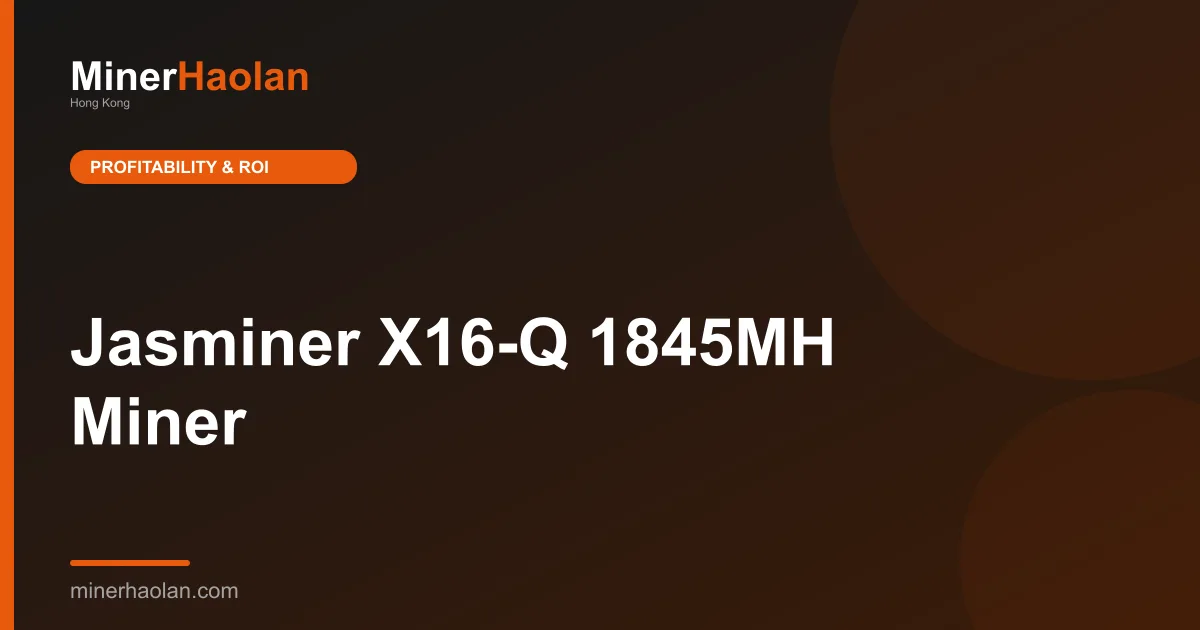 Jasminer X16-Q 1845MH Miner
