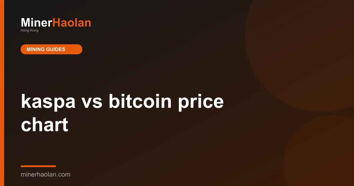 kaspa vs bitcoin price chart