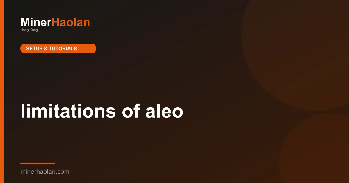limitations of aleo