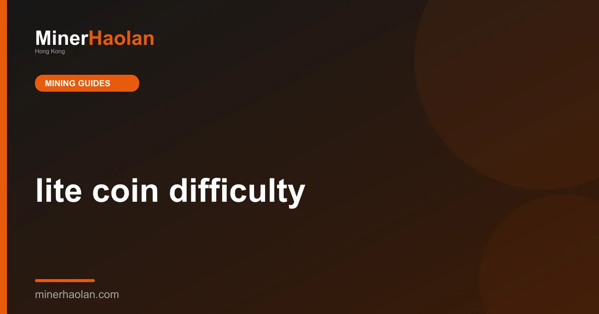 lite coin difficulty