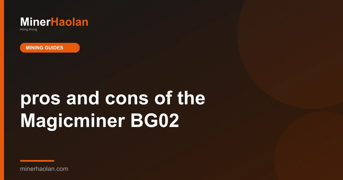 pros and cons of the Magicminer BG02