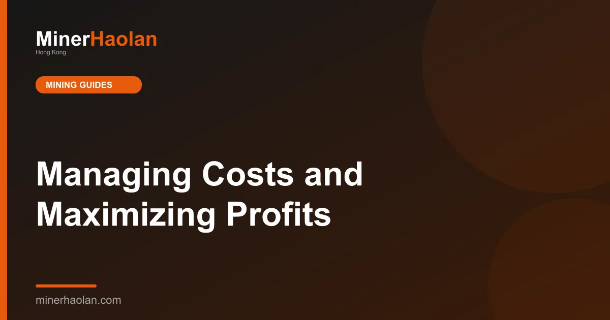 Managing Costs and Maximizing Profits