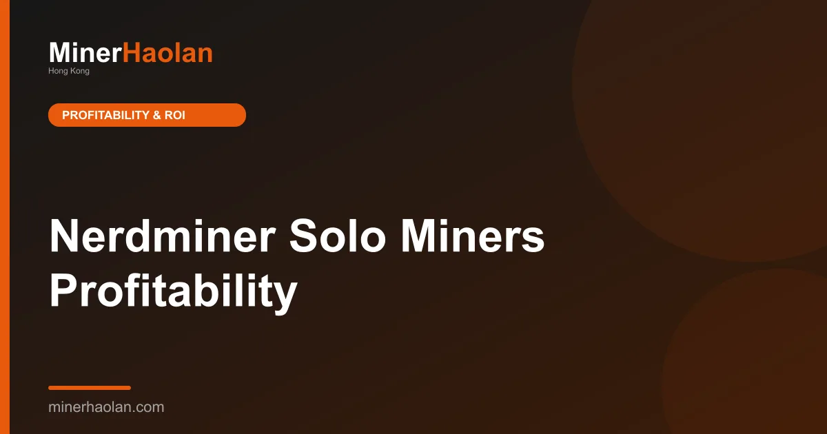 Nerdminer Solo Miners Profitability