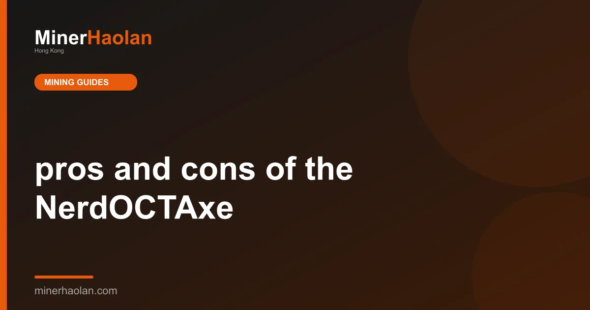 pros and cons of the NerdOCTAxe