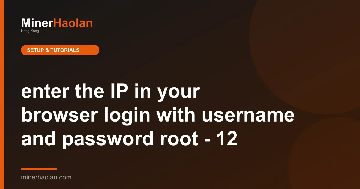 enter the IP in your browser login with username and password root - 12