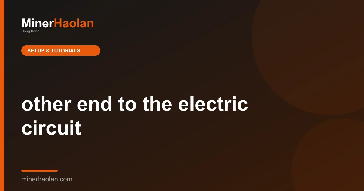other end to the electric circuit