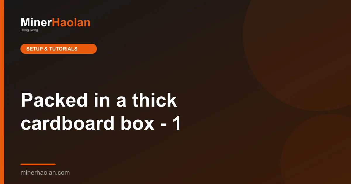 Packed in a thick cardboard box - 1