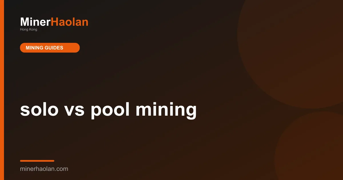 solo vs pool mining