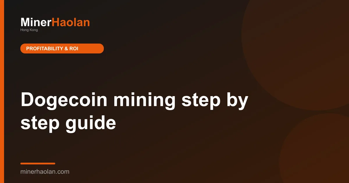 Dogecoin mining step by step guide