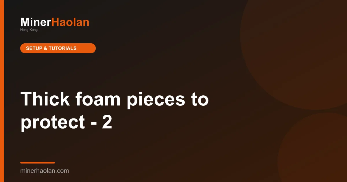 Thick foam pieces to protect - 2
