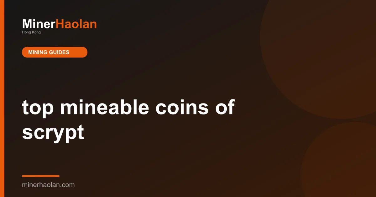 top mineable coins of scrypt