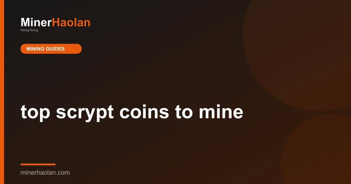 top scrypt coins to mine
