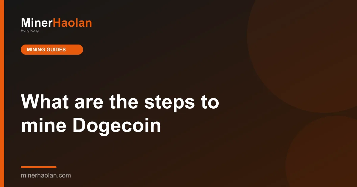 What are the steps to mine Dogecoin