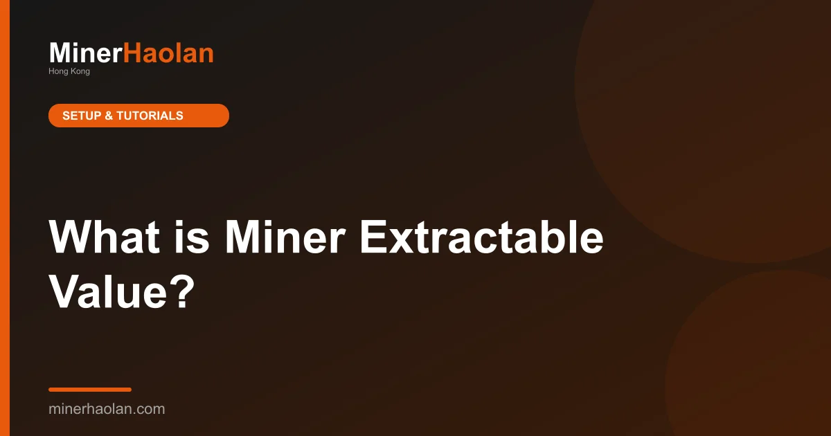 What is Miner Extractable Value?