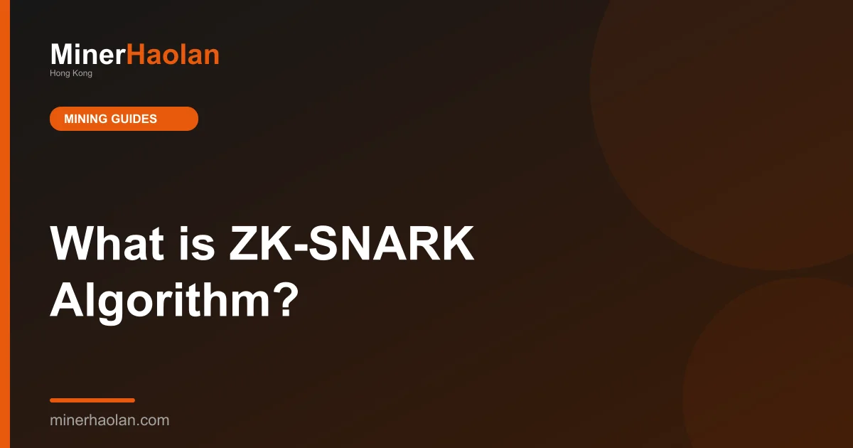 What is ZK-SNARK Algorithm?