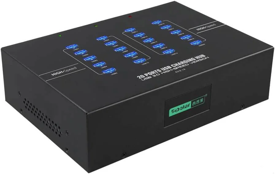 MinerHaolan 20 Port USB Hub for Compac F and other USB Miners 200w - View 1