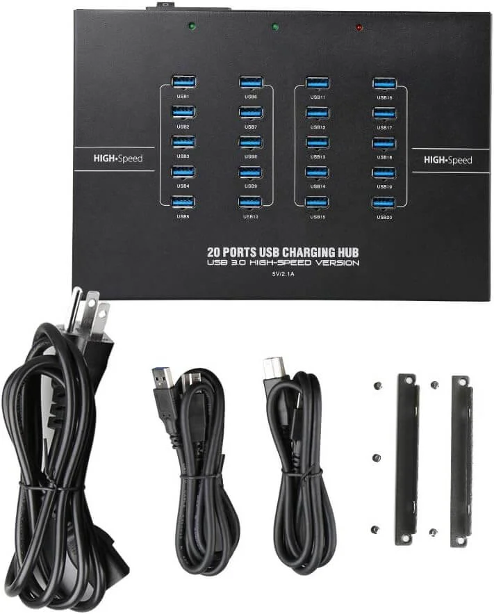 MinerHaolan 20 Port USB Hub for Compac F and other USB Miners 200w - thumbnail 2