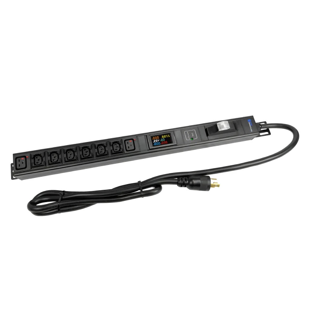 Bitmain 30A Metered PDU – 240V, L6-30P, 6 C13 & 2 C19 - View 1