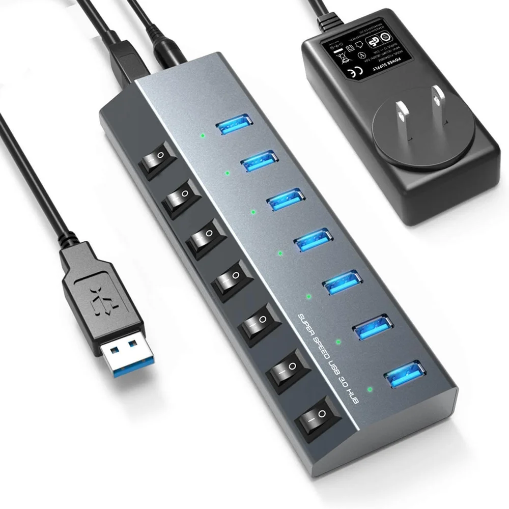 MinerHaolan 7-Port Powered USB Hub - thumbnail 2