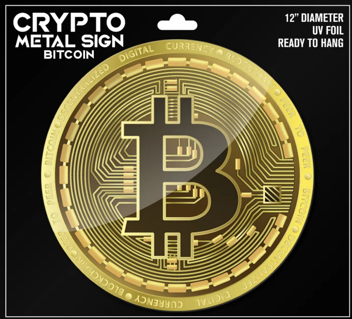 MinerHaolan Bitcoin Crypto UV-Coated Metal Sign - View 1