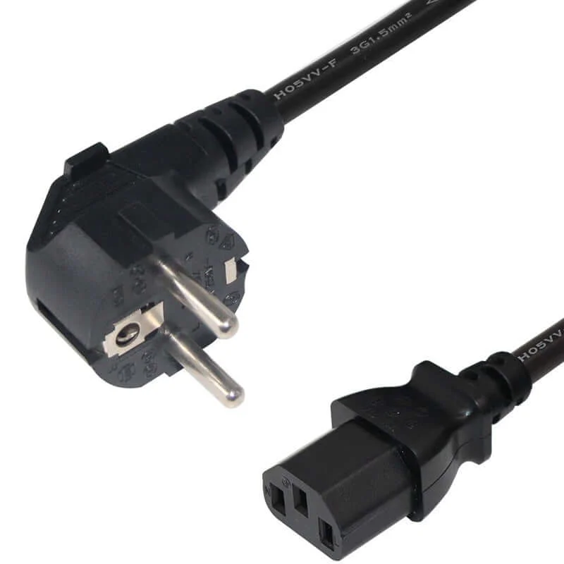 MinerHaolan CEE 7/7 to C13 Power Cable 10-16A 250V EUR Plug - 1.8m - View 1