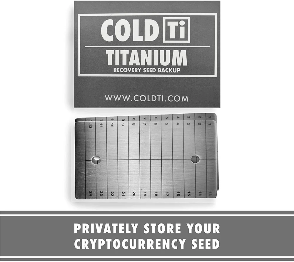MinerHaolan ColdTi: Cryptocurrency Seed Storage (Double Plate) - thumbnail 3