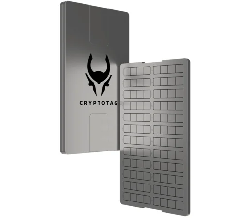MinerHaolan CRYPTOTAG - Space Grade Titanium Seed and Private Keys Backup - View 1