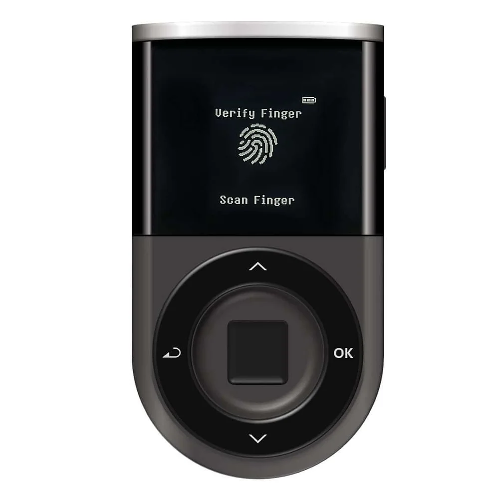 MinerHaolan D'CENT Biometric Bluetooth Cryptocurrency Hardware Wallet - View 1