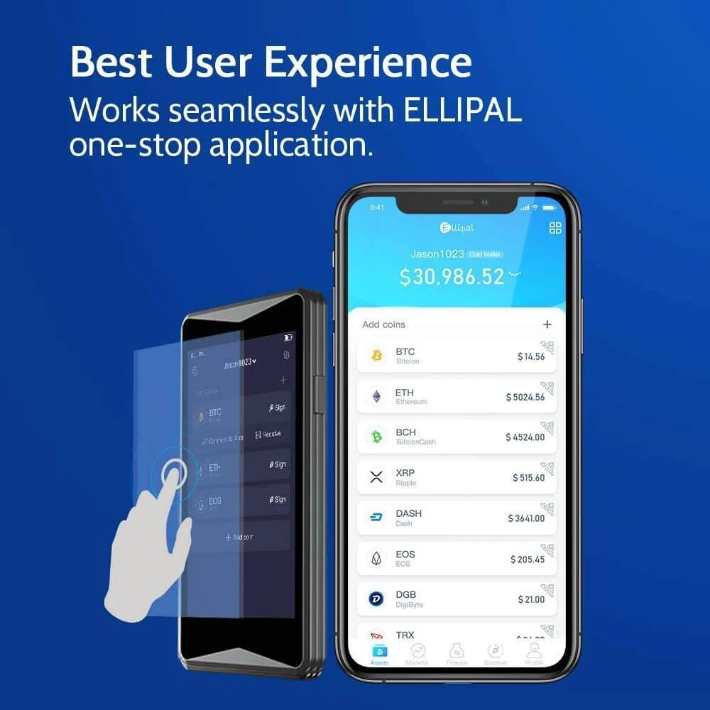 ELLIPAL TITAN Cryptocurrency Cold Hardware Wallet  - Grey - thumbnail 2