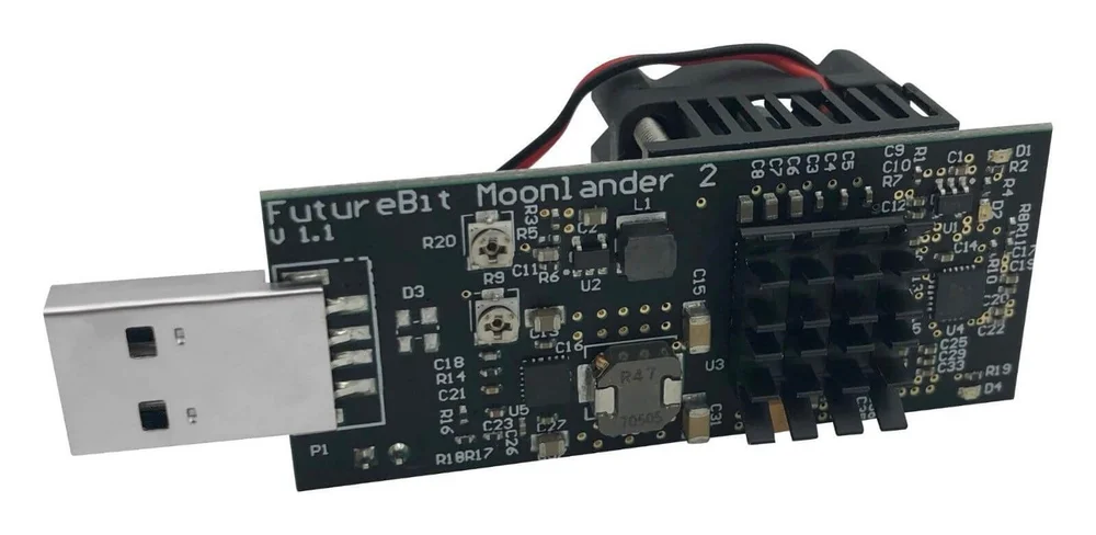 FutureBit MoonLander 2 Dogecoin Litecoin Scrypt Miner USB Stick - thumbnail 3