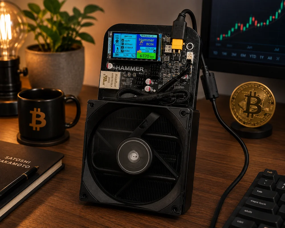 Hammer Miner BC04 6TH/s Bitcoin Miner w/ Power Supply