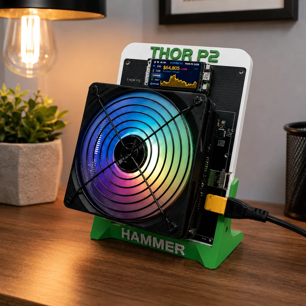 Hammer Miner Thor P2 10TH/s Lottery Miner w/ Power Supply