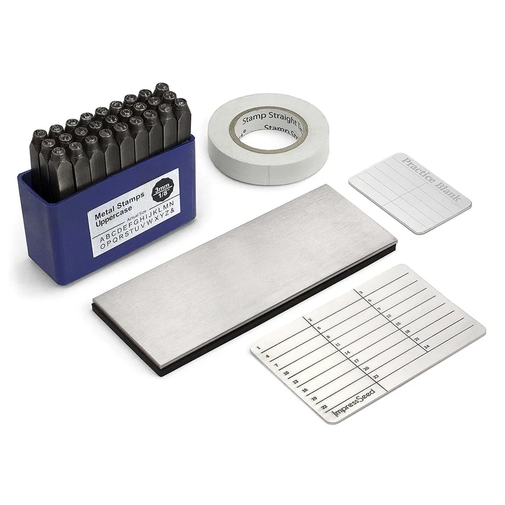 MinerHaolan ImpressSeed Wallet Seed Key Backup - Silver Aluminum Plate Stamping KIT - View 1