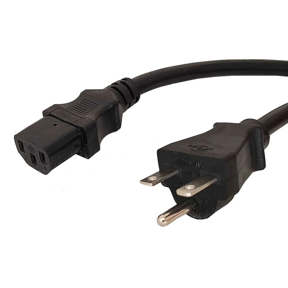 MinerHaolan NEMA 6-15P to C13 SUPER HEAVY-DUTY Power Cable, 15A 250V US Plug - Up to 3300W (with 220V)! - 6ft - View 1