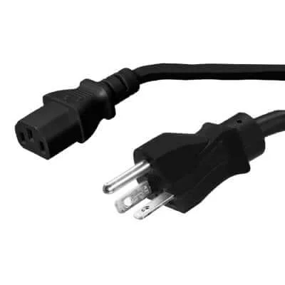 MinerHaolan NEMA 6-20P to C13 SUPER HEAVY-DUTY Power Cable, 15A 250V US Plug - Up to 3300W (with 220V Outlet) - 8ft - View 1