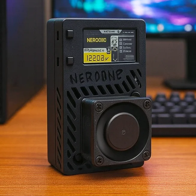 MinerHaolan NerdAxe BTC Miner w/ Power Supply - View 1