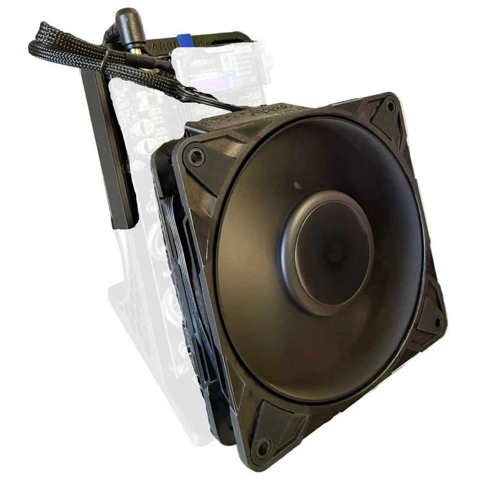 NerdMiner NerdQaxe++ 120mm Performance Air-Cooling Upgrade Kit - View 1