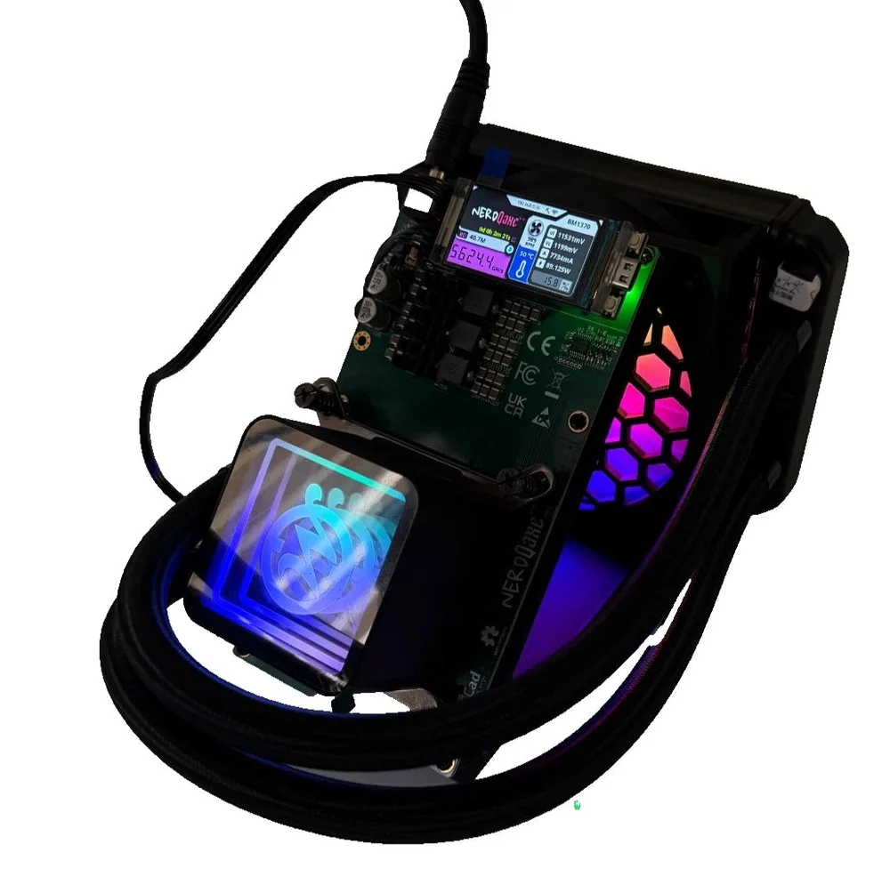 NerdMiner NerdQaxe++ Liquid Cooling Kit (Hydro Upgrade / Replacement) - thumbnail 2