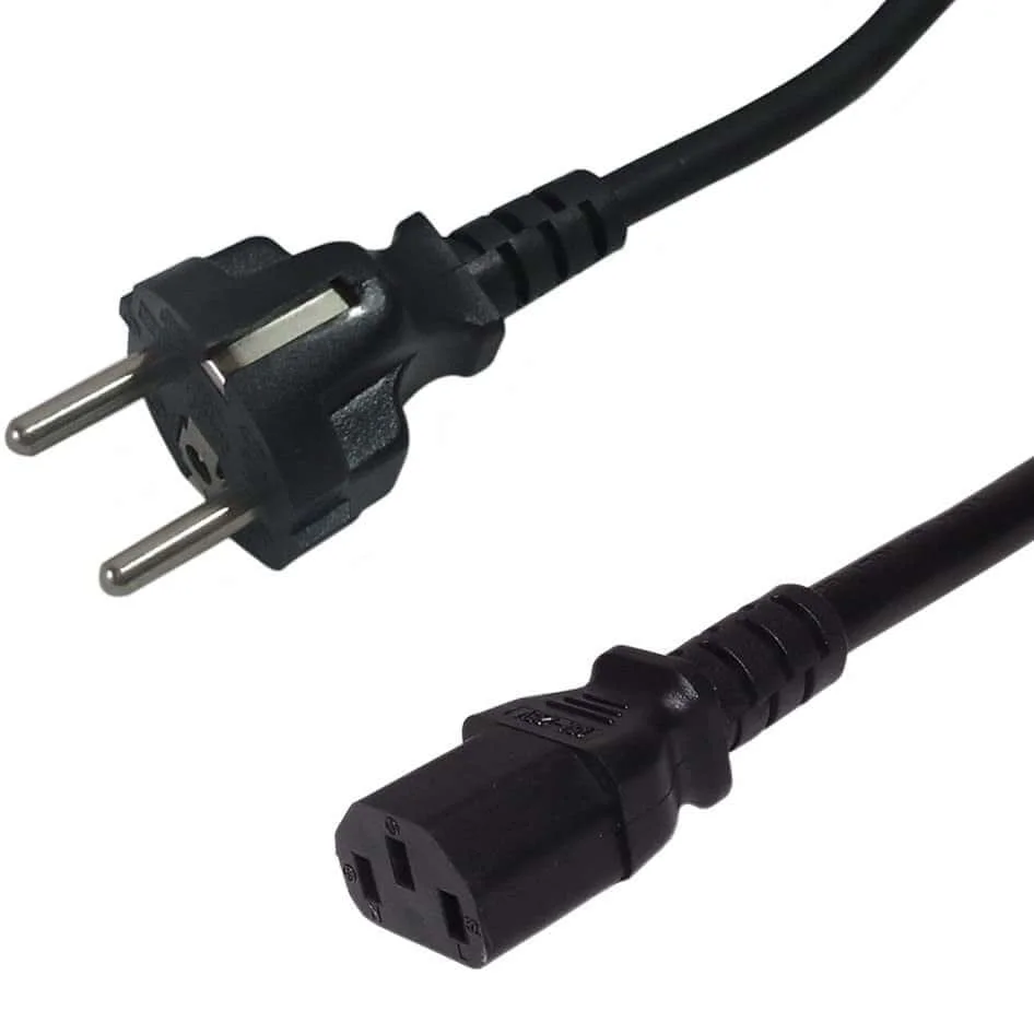 MinerHaolan Power Cable Cord CEE 7/7 to ICE C13 European Outlet Plug - 1.8M / 6FT - View 1