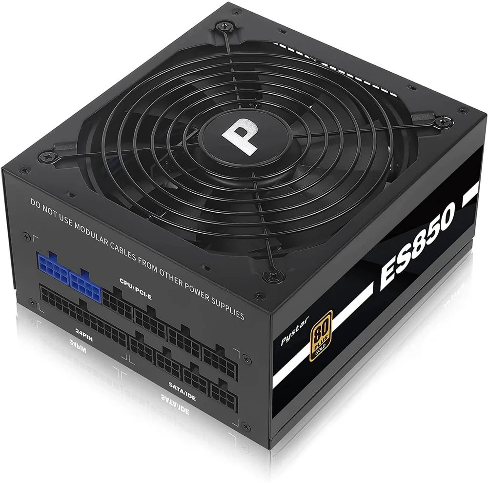 MinerHaolan Pystar ES850W Modular Power Supply 110V US Plug - View 1