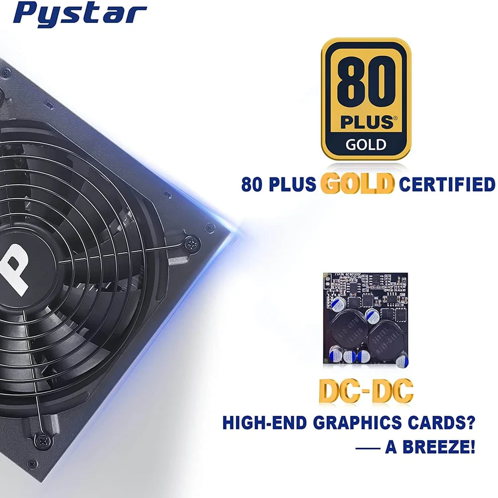MinerHaolan Pystar ES850W Modular Power Supply 110V US Plug - thumbnail 2