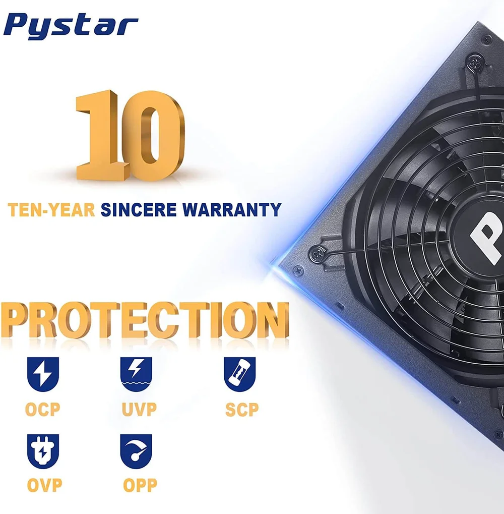 MinerHaolan Pystar ES850W Modular Power Supply 110V US Plug - thumbnail 3