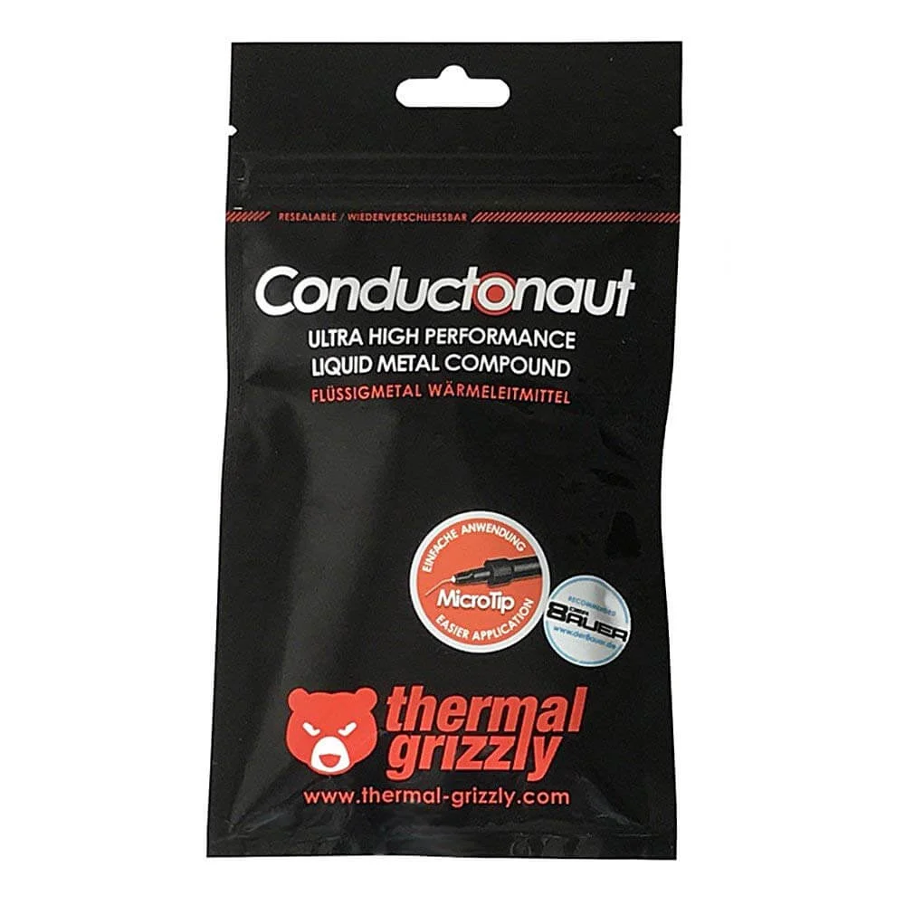 MinerHaolan Thermal Grizzly Conductonaut Thermal Grease Paste - 1.0 Gram - thumbnail 3